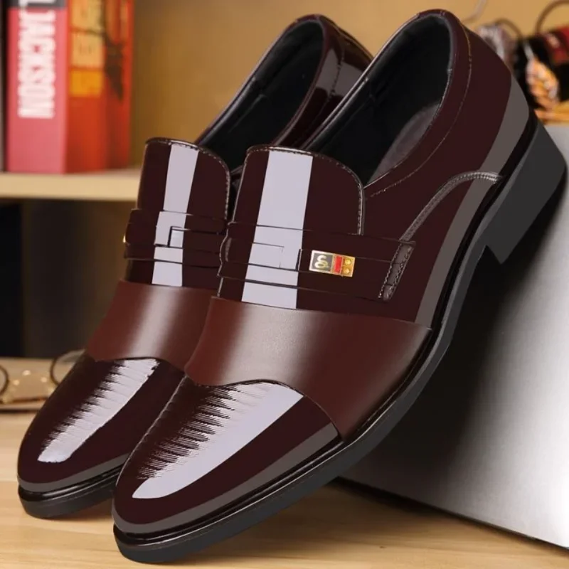 Men Shoes For Office Work - 남성용 가죽 신발 결혼식 정장 옥스포드