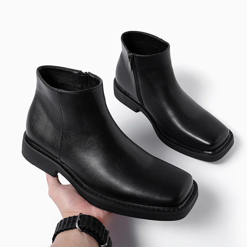 Men Shoes Boss - 블랙 새로운 패션 남성 캐주얼 가죽