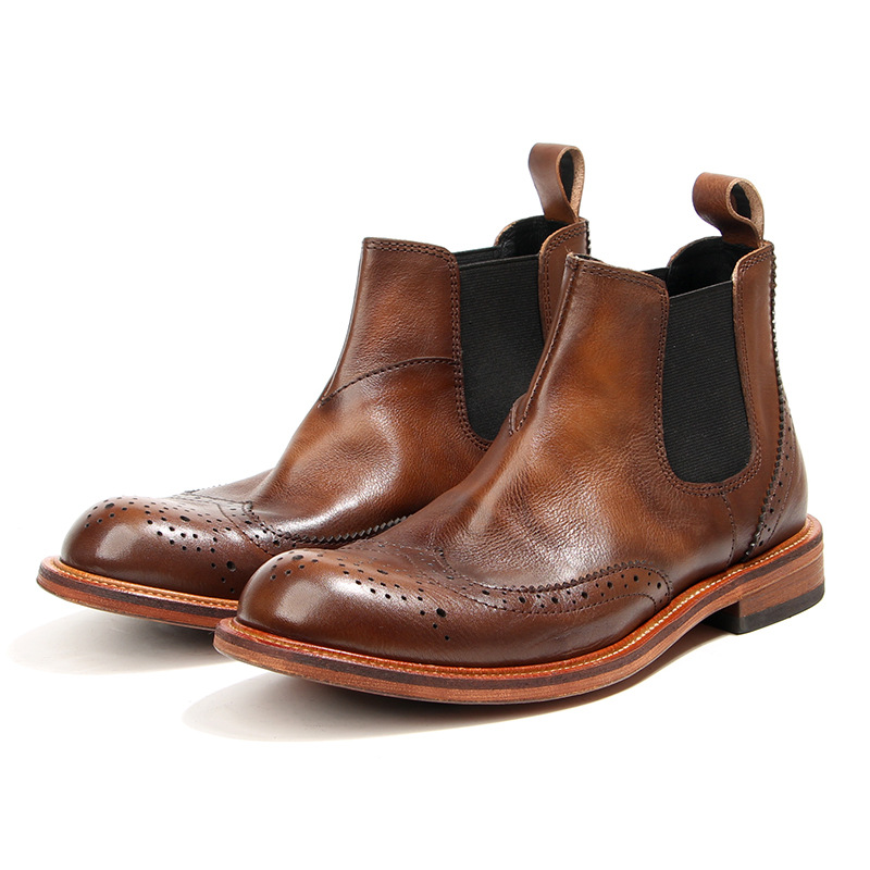 Men Shoes For Wedding - 새로운 수제 남자 빈티지 영국 발목