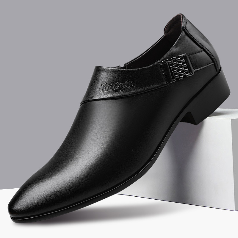 Men Shoes For Office Work - 남성용 PU 가죽 신발, 정장 원피스