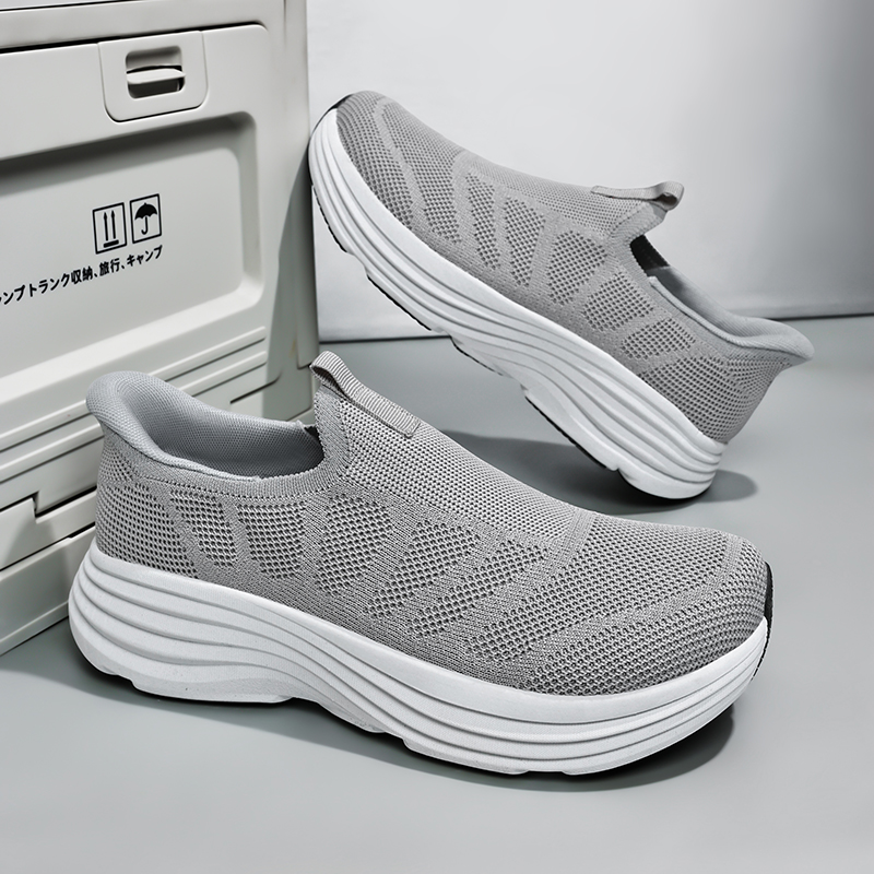 Men Shoes Running - 남성 신발 운동화 통기성 메쉬 슬립온