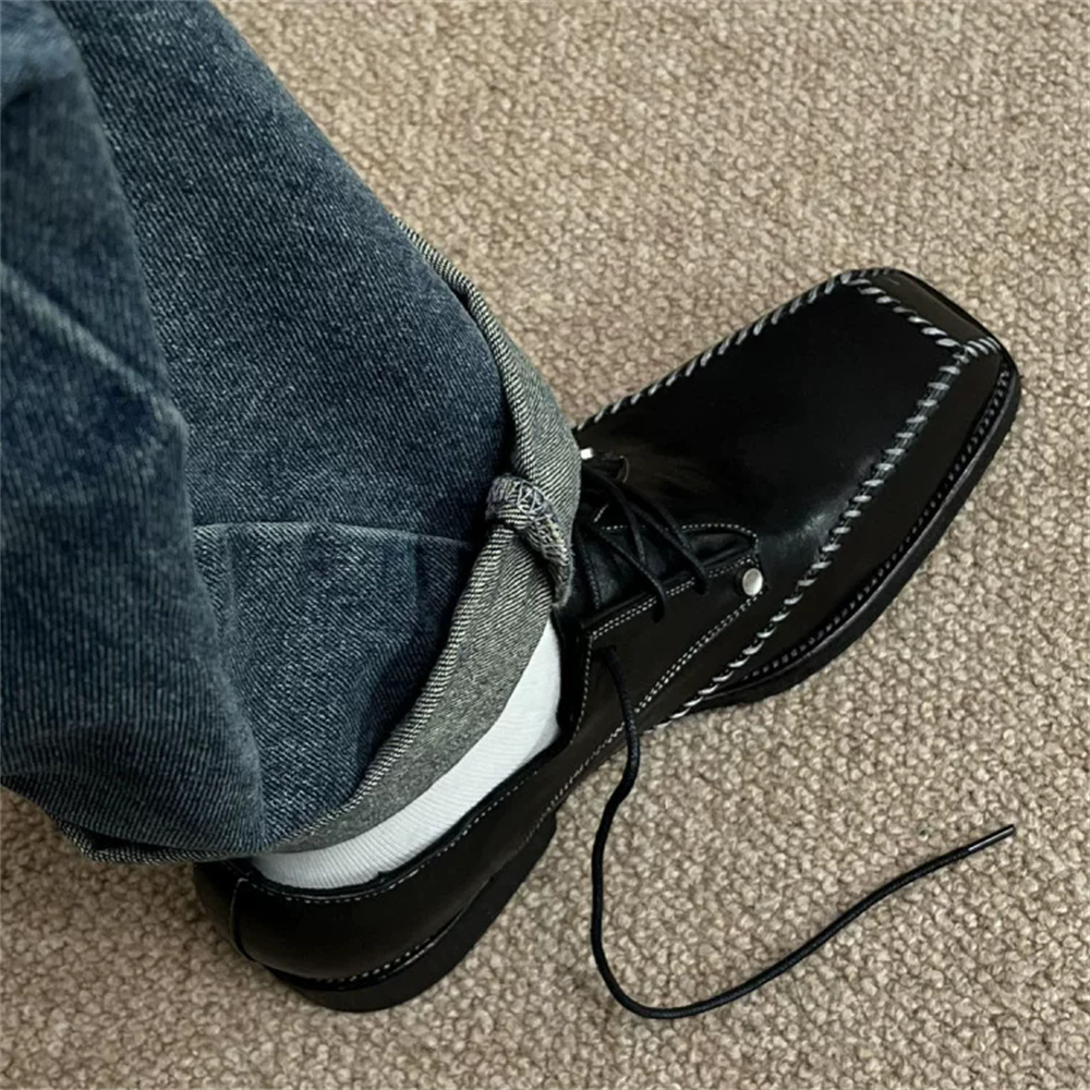 Men Shoes For Wedding - 남성용 더비 슈즈 영국 스타일 스퀘어