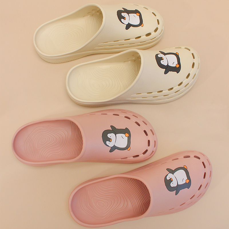 Men Shoes For Office Work - 펭귄 프린트 애완동물 병원 신발 및