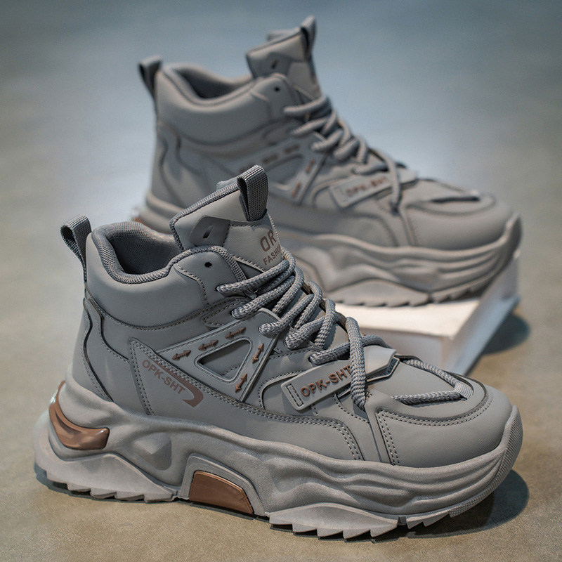 Men Shoes Running - 하이탑 통기성 미끄럼 방지 남성 신발