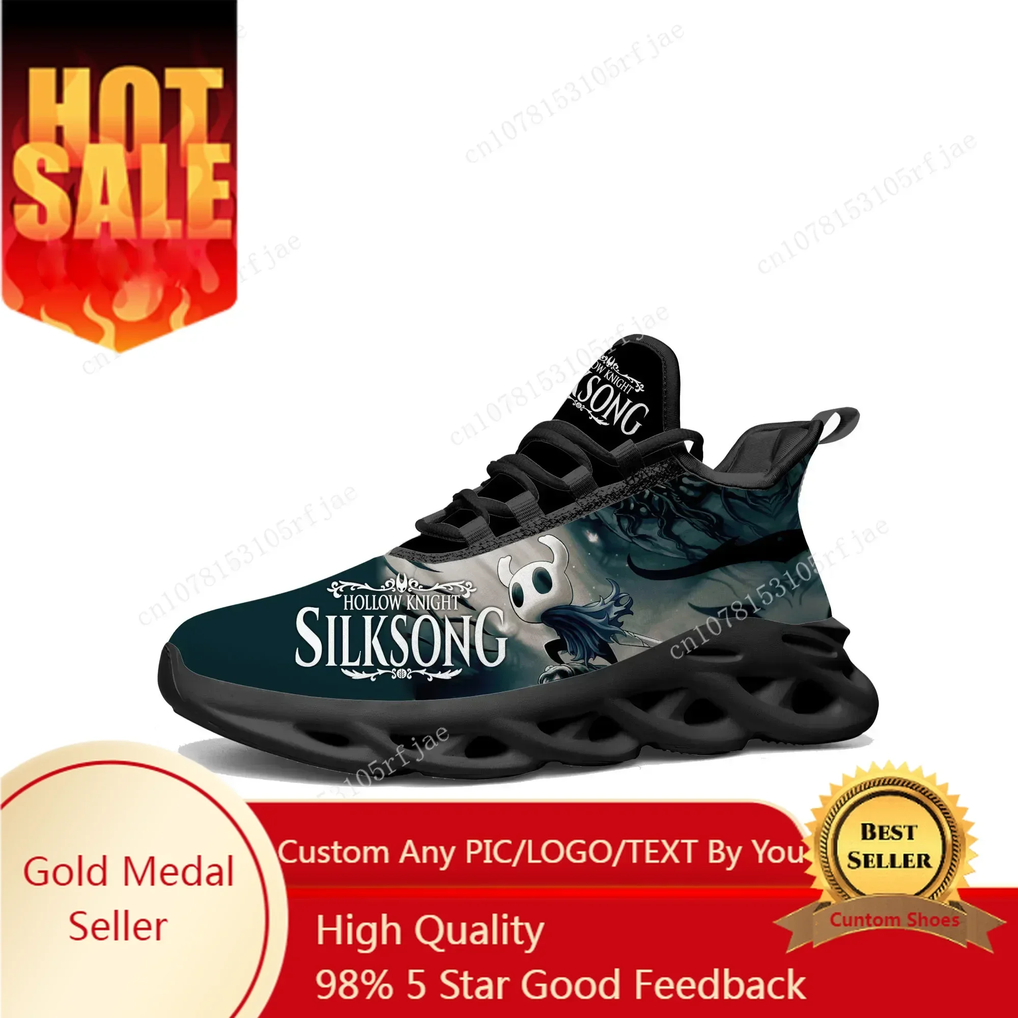 Men Shoes Running - 만화 게임 고스트 할로우 나이트 플랫