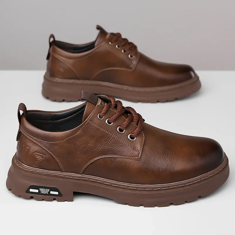 남성 캐주얼 가죽 신발 디자이너 트렌디 올매치 플랫폼  - Men Shoes Boss 리뷰 및 가격