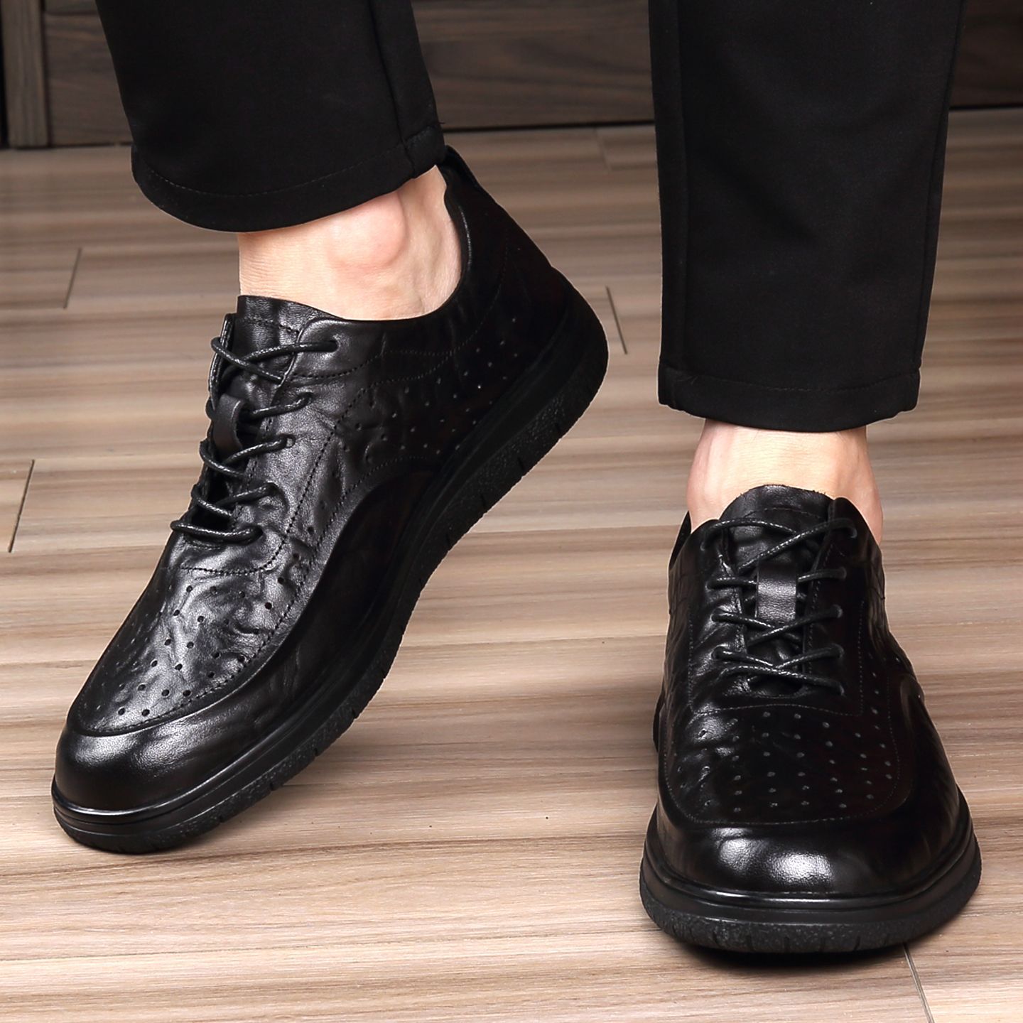 캐주얼 천연 가죽 신발 우아한 부드러운 밑창 소가죽 드 - Men Shoes For Office Work 리뷰 및 가격