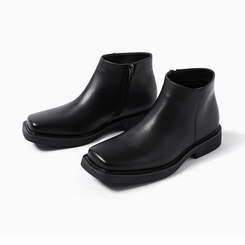 블랙 새로운 패션 남성 캐주얼 가죽 신발 가을 겨울 드 - Men Shoes Boss 리뷰 및 가격