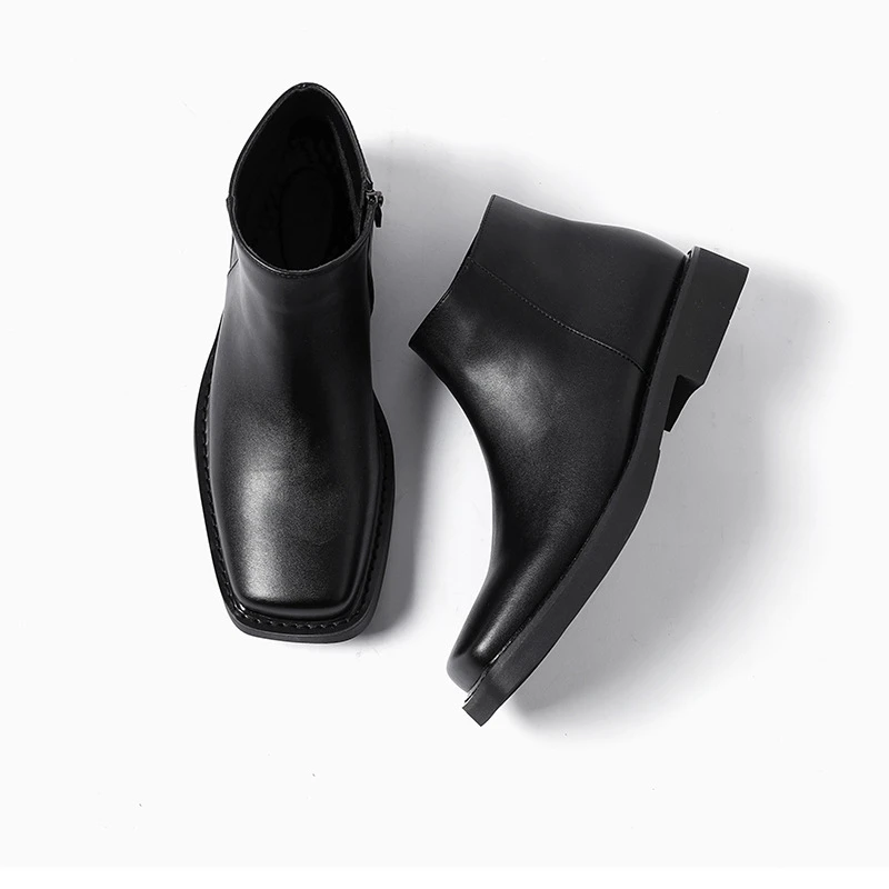 블랙 새로운 패션 남성 캐주얼 가죽 신발 가을 겨울 드 - Men Shoes Boss 리뷰 및 가격