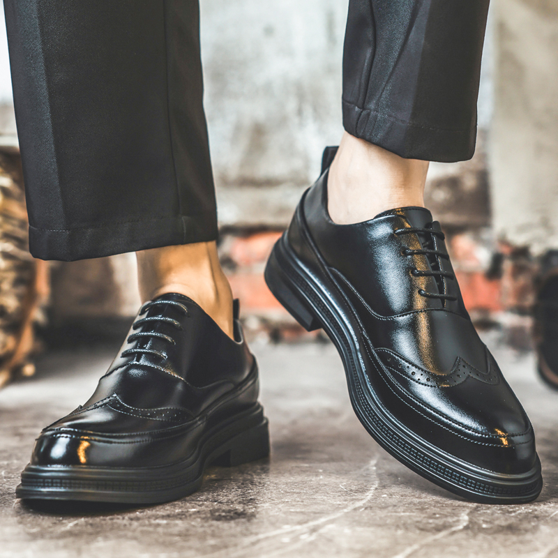 남성 키높이 가죽 구두 비즈니스 정장 레이스업 옥스퍼드 - Men Shoes For Wedding 리뷰 및 가격