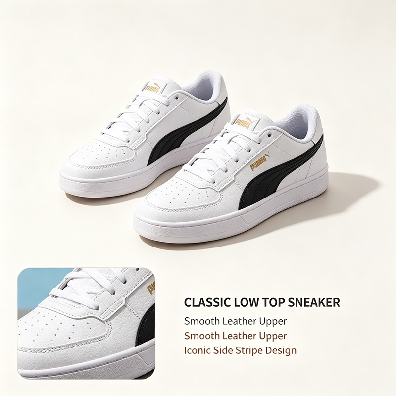 PUMA 남성 화이트 블랙 로우탑 스니커즈 클래식 레트 - Men'S Shoes Puma Sneakers 리뷰 및 가격