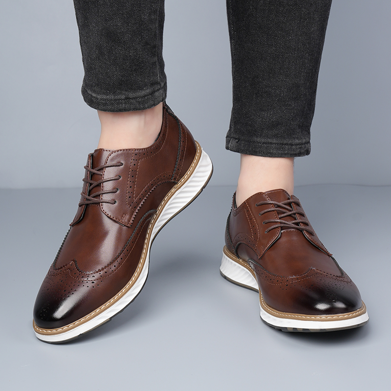 남성 캐주얼 비즈니스 신발 클래식하고 편안한 레트로 스 - Men Shoes For Office Work 리뷰 및 가격