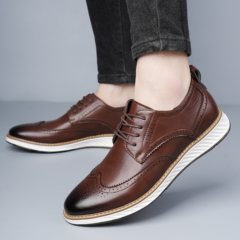남성 캐주얼 비즈니스 신발 클래식하고 편안한 레트로 스 - Men Shoes For Office Work 리뷰 및 가격