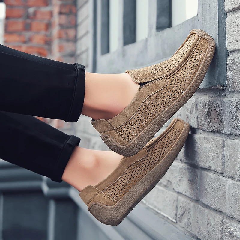 남성 로퍼 고품질 슬립온 캐주얼 신발 가죽 두꺼운 밑창 - Men Shoes For Office Work 리뷰 및 가격