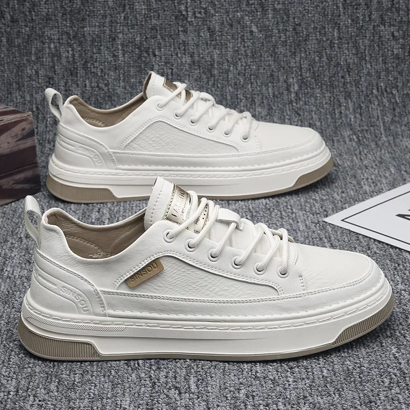 남성용 캐주얼 가죽 신발, 2025 가을 플랫, 블랙  - Men Shoes For Office Work 리뷰 및 가격