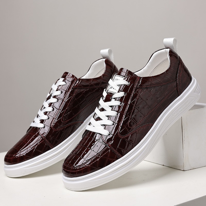 클래식 남성 로우탑 스케이트 슈즈 가죽 레이스업 플랫폼 - Men Shoes Boss 리뷰 및 가격