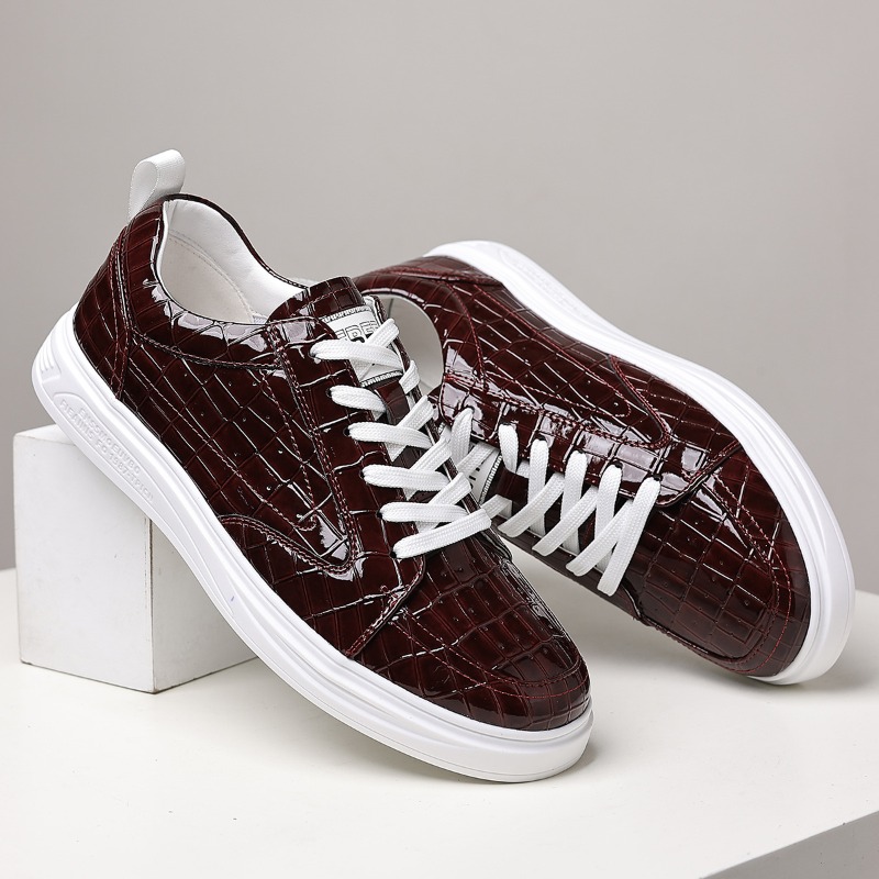 클래식 남성 로우탑 스케이트 슈즈 가죽 레이스업 플랫폼 - Men Shoes Boss 리뷰 및 가격