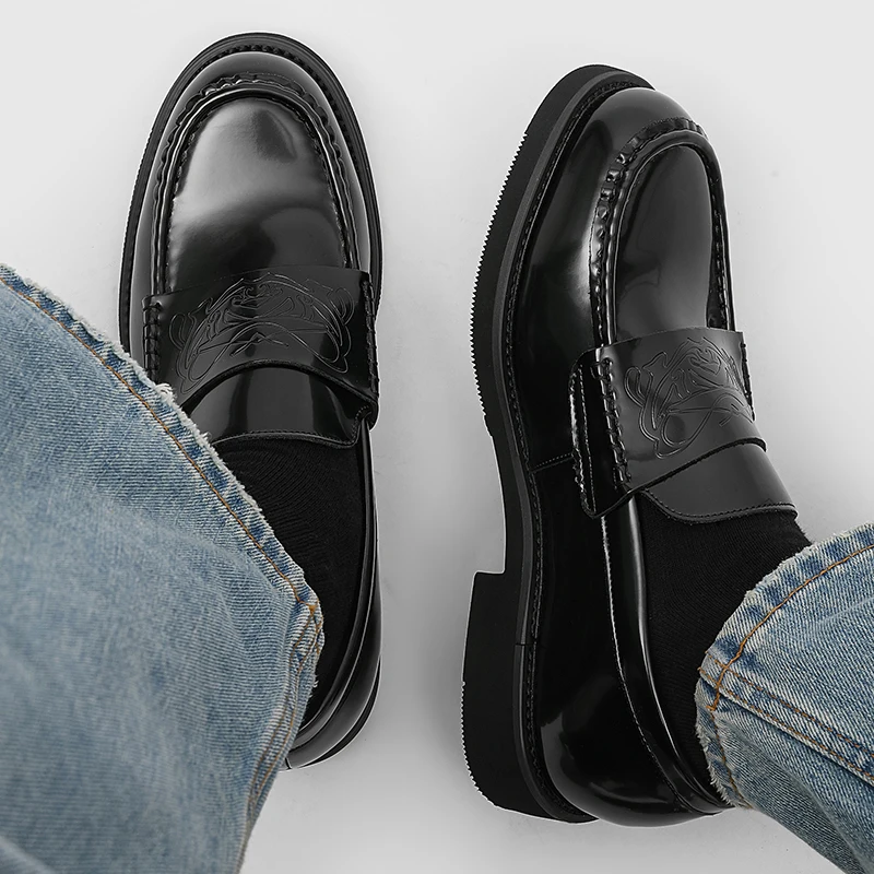남성 가죽 신발 수제 로퍼 패션 캐주얼 신발 남성 클래 - Men Shoes Boss 리뷰 및 가격