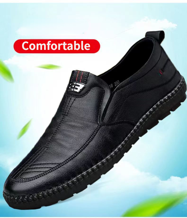 남성용 가죽 로퍼, 미끄럼 방지 워킹 플랫, 통기성 야 - Men Shoes For Office Work 리뷰 및 가격