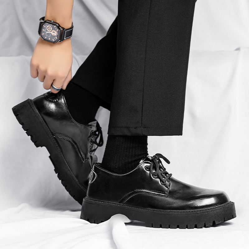 남성용 가죽 캐주얼 신발 남성용 편안한 레이스업 작업화 - Men Shoes For Office Work 리뷰 및 가격