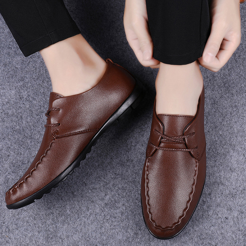 남성용 진짜 가죽 신발, 미니멀하고 편안한 스타일, 사 - Men Shoes Boss 리뷰 및 가격