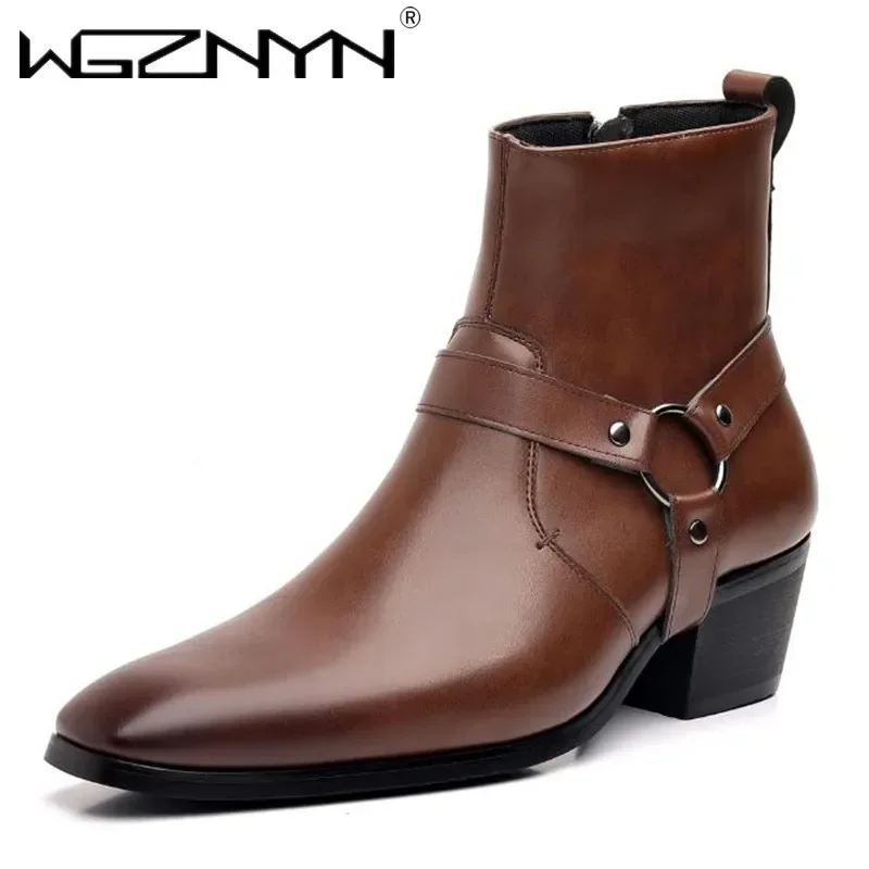 2026 남성 패션 디자이너 첼시 부츠 럭셔리 고품질  - Men Shoes For Wedding 리뷰 및 가격