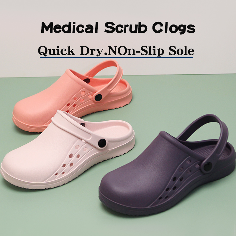 스텝인 솔리드 컬러 의료 간호용 클로그 의사 간호사 작 - Men Shoes For Office Work 리뷰 및 가격