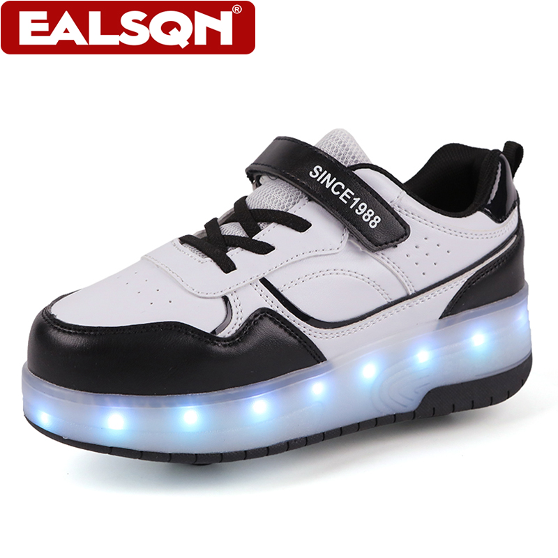 새로운 어린이용 LED 라이트업 롤러 스케이트 신발,  - Men Shoes Running 리뷰 및 가격
