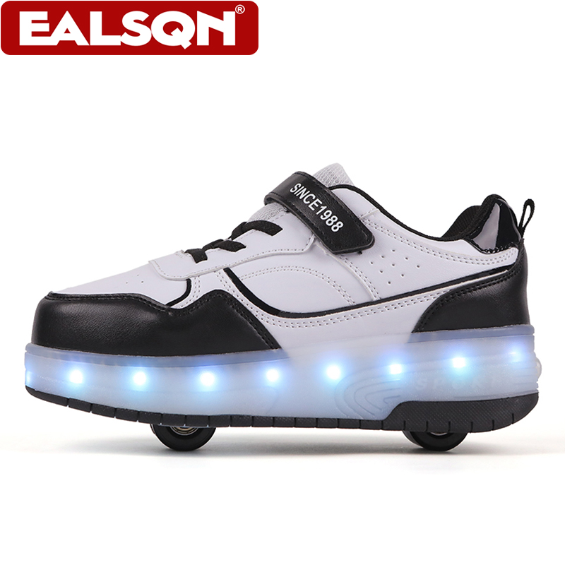새로운 어린이용 LED 라이트업 롤러 스케이트 신발,  - Men Shoes Running 리뷰 및 가격