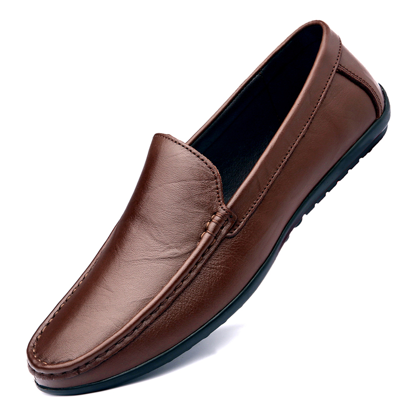 봄 시즌 고품질 가죽 남성 로퍼 수제 모카신 캐주얼 신 - Men Shoes Boss 리뷰 및 가격