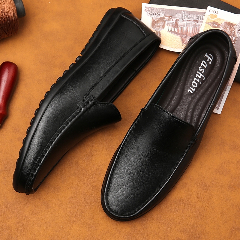 봄 시즌 고품질 가죽 남성 로퍼 수제 모카신 캐주얼 신 - Men Shoes Boss 리뷰 및 가격